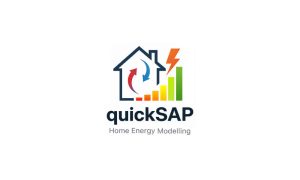 QuickSAP home energy modelling logo illustrating sustainable architectural performance analysis