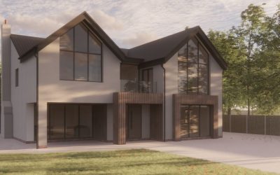 Modern two‑storey contemporary home with large glazing and timber detailing featured in Architecture Magazine