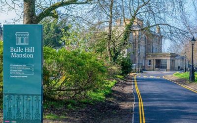 Historic Buile Hill Mansion in Salford with classical architecture and landscaped surroundings, featured in Architecture Magazine — showcasing heritage restoration and civic design excellence
