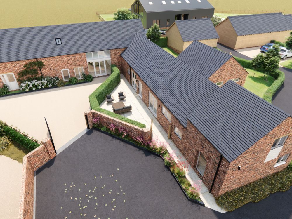 shutt heath farm aerial image by the built environment network