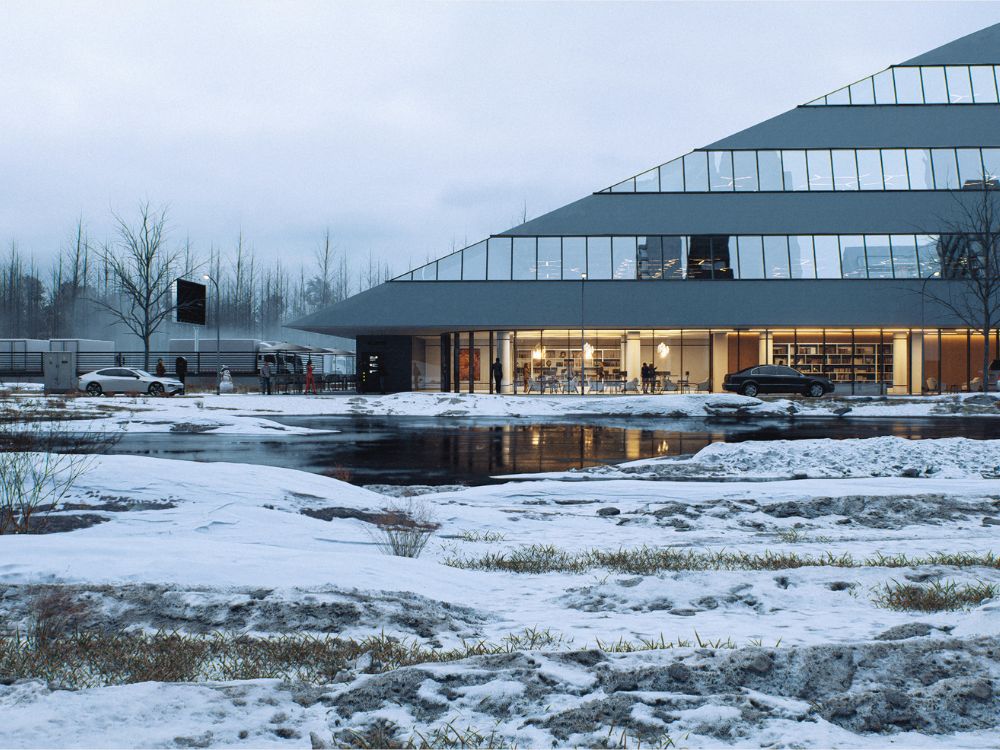 triangle shaped building as featured in the built environment network