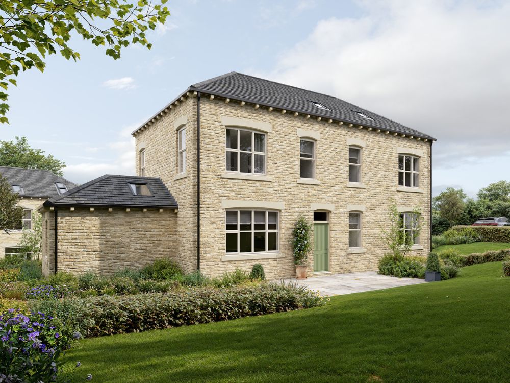 front view cgi of new build for the built environment