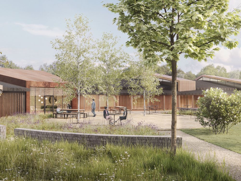 cgi of oak building as seen in the built environment network