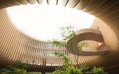 open air space building as featured in the built environment network