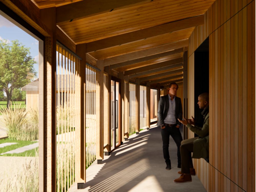 side oak walkway as seen in the built environment network