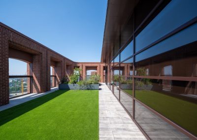 outdoor highrise grass area image for the buitl environment