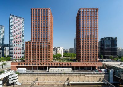 twin tower building image for the buitl environment