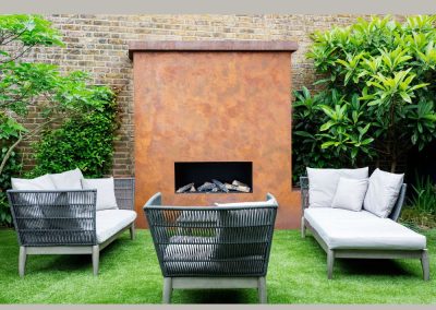 bronze fireplace