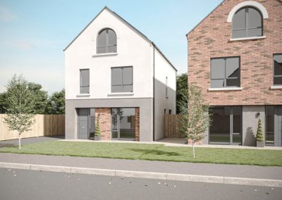 render of detached home for the built environment